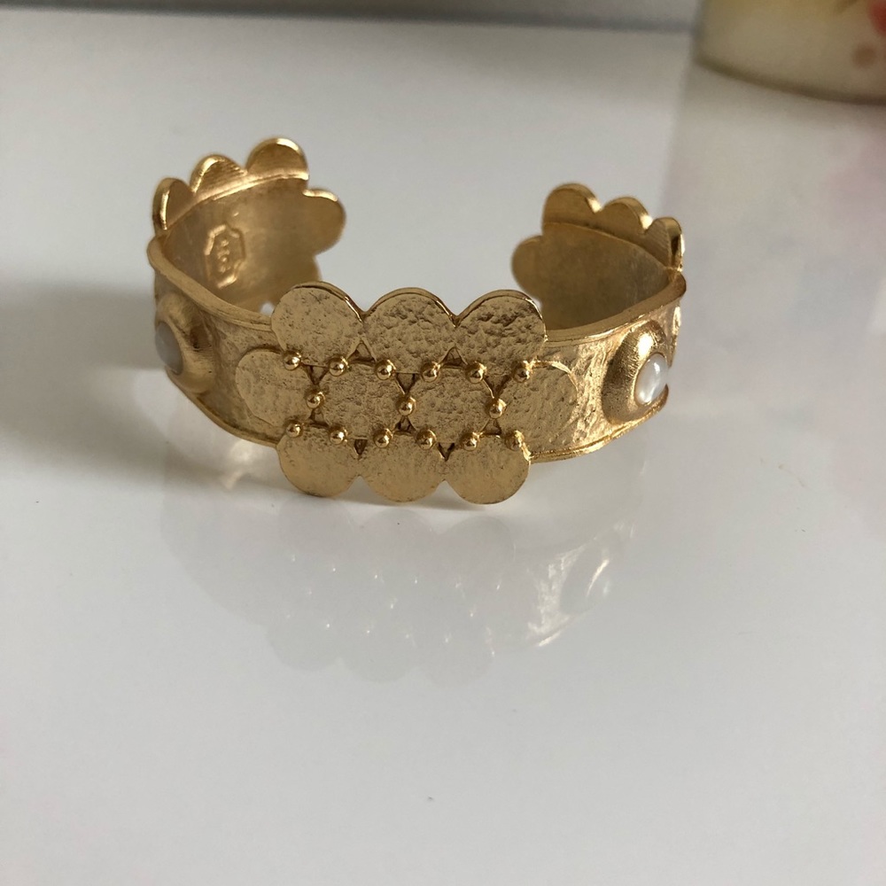 Stephanie Kantis 24K Celebration Engraved Cuff